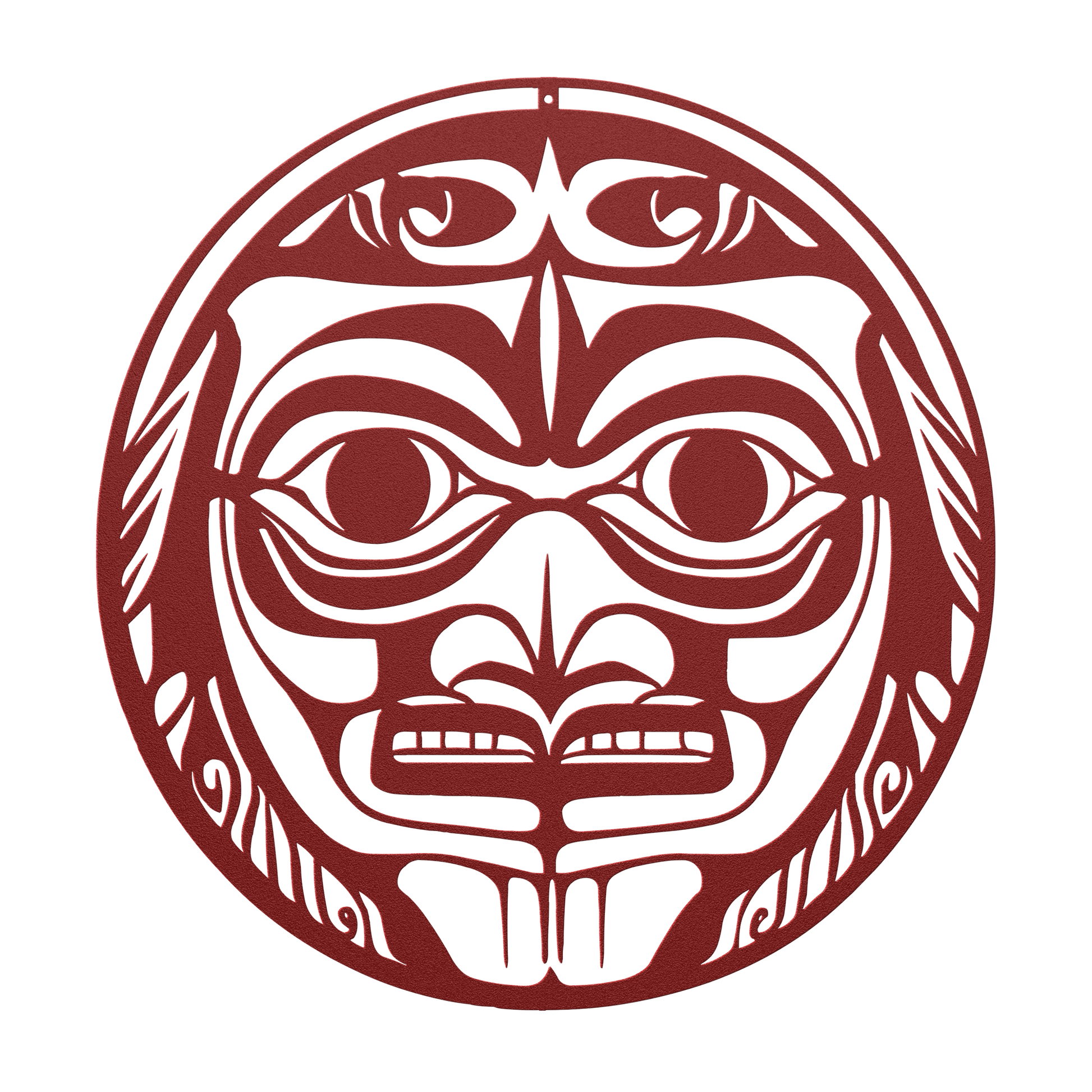 Rustic Alaskan Native Totem Pole Sign for Outdoor Use