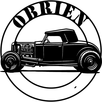 Personalized Car or Motorcycle Metal Wall Art Garage Metal Sign