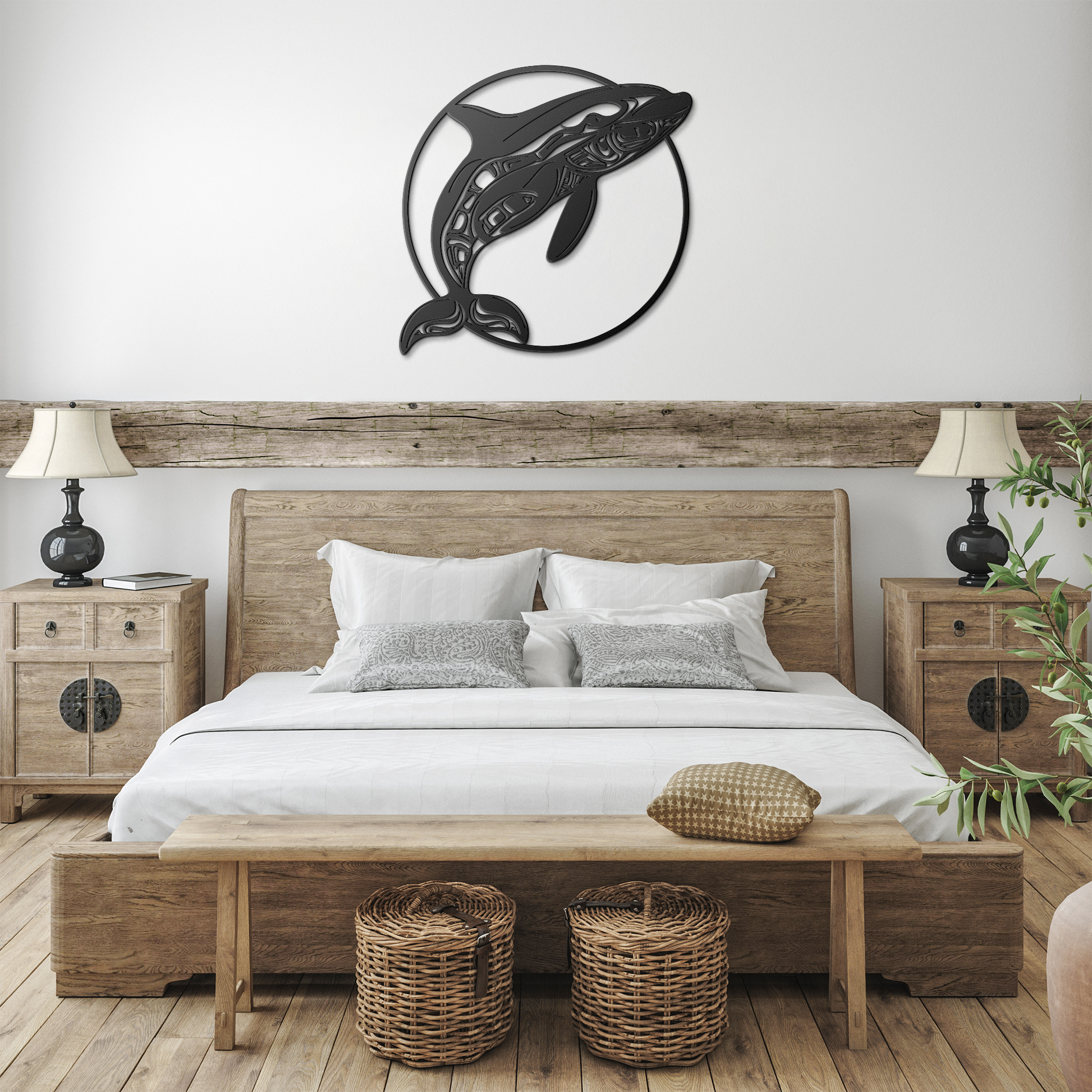 Pacific_Northwest_Killer_Whale_Metal_Art_Black_Farmhouse_Bedroom_Mockup.png