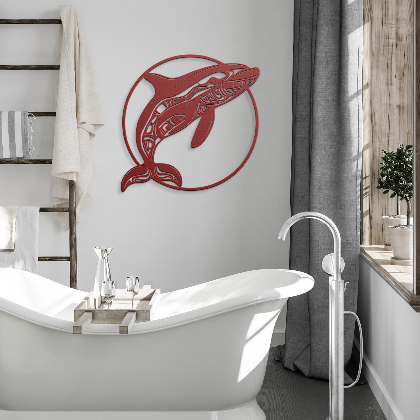 Pacific_Northwest_Killer_Whale_Metal_Art_Red_Modern_Bathroom_Mockup.png