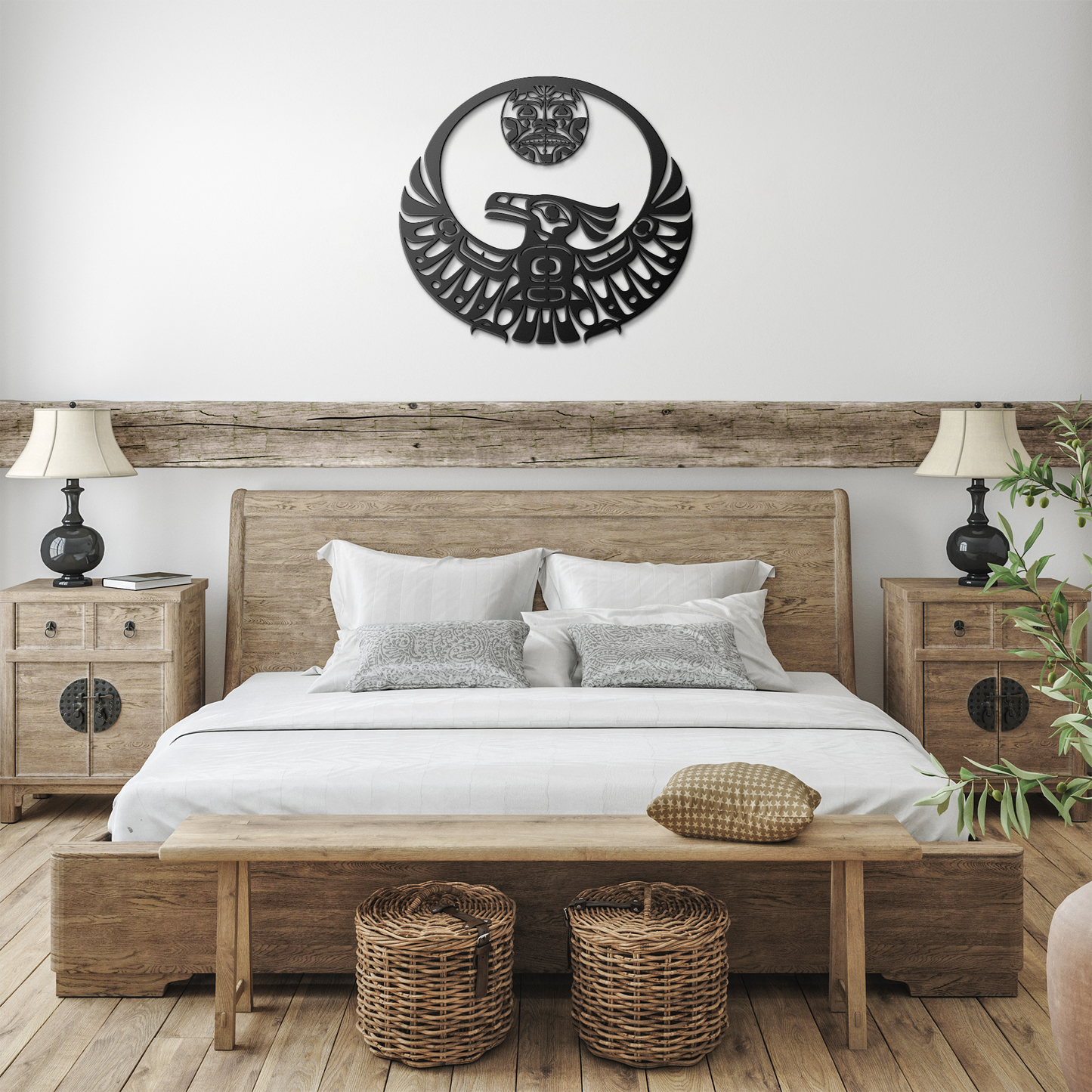 Pacific_Northwest_Thunderbird_Metal_Sign_Black_Farmhouse_Bedroom_Mockup.png
