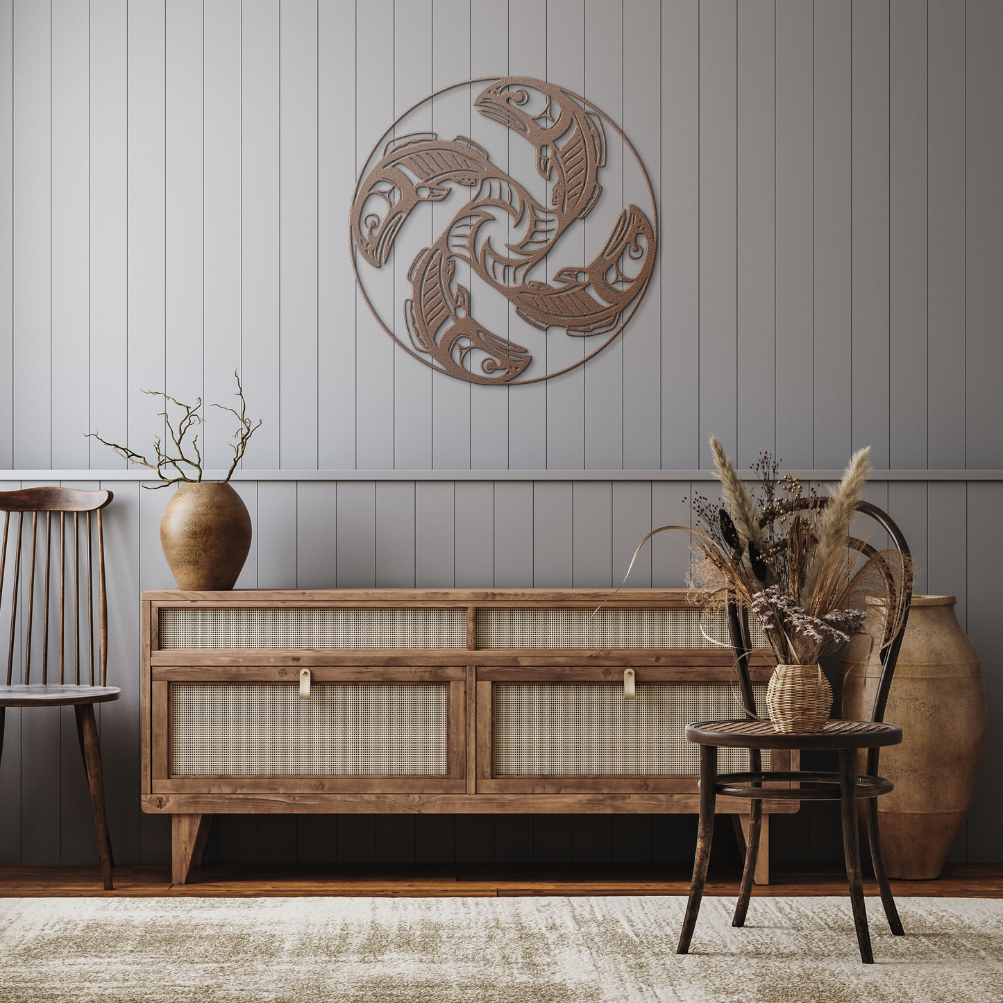 Pacific_Northwest_Tribal_Salmon_Metal_Si_Copper_Rustic_Hallway_Mockup.png
