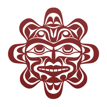 Haida inspired metal sun