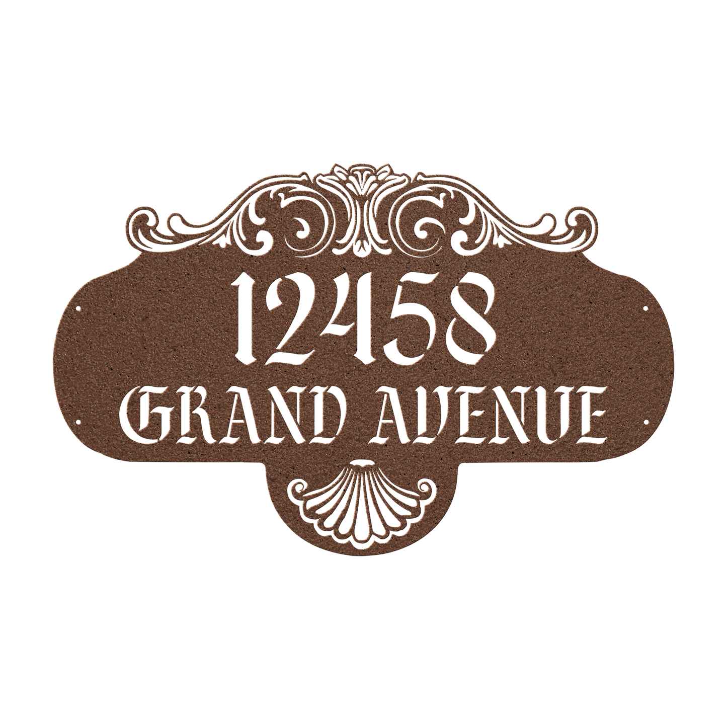 vintage house numbers sign