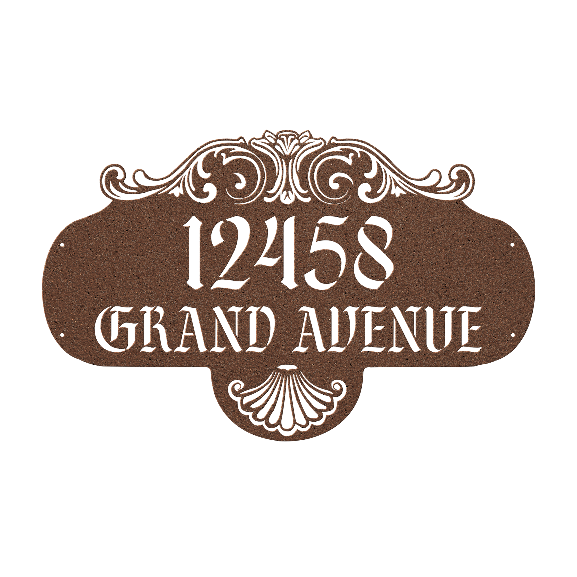 vintage house numbers sign