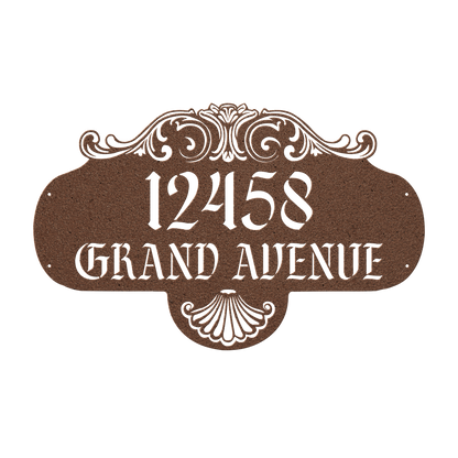 vintage house numbers sign