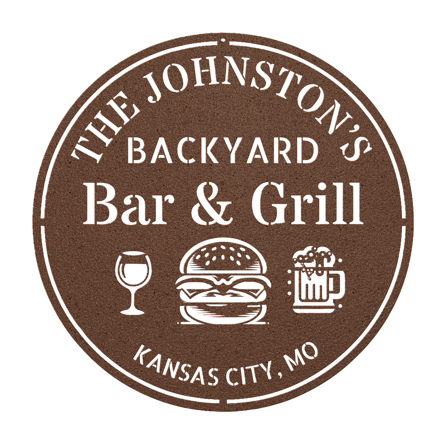 Man cave grill area decor