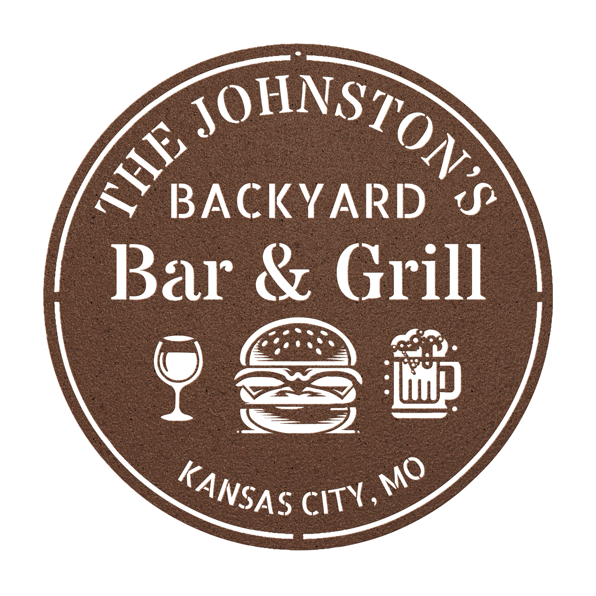 Man cave grill area decor