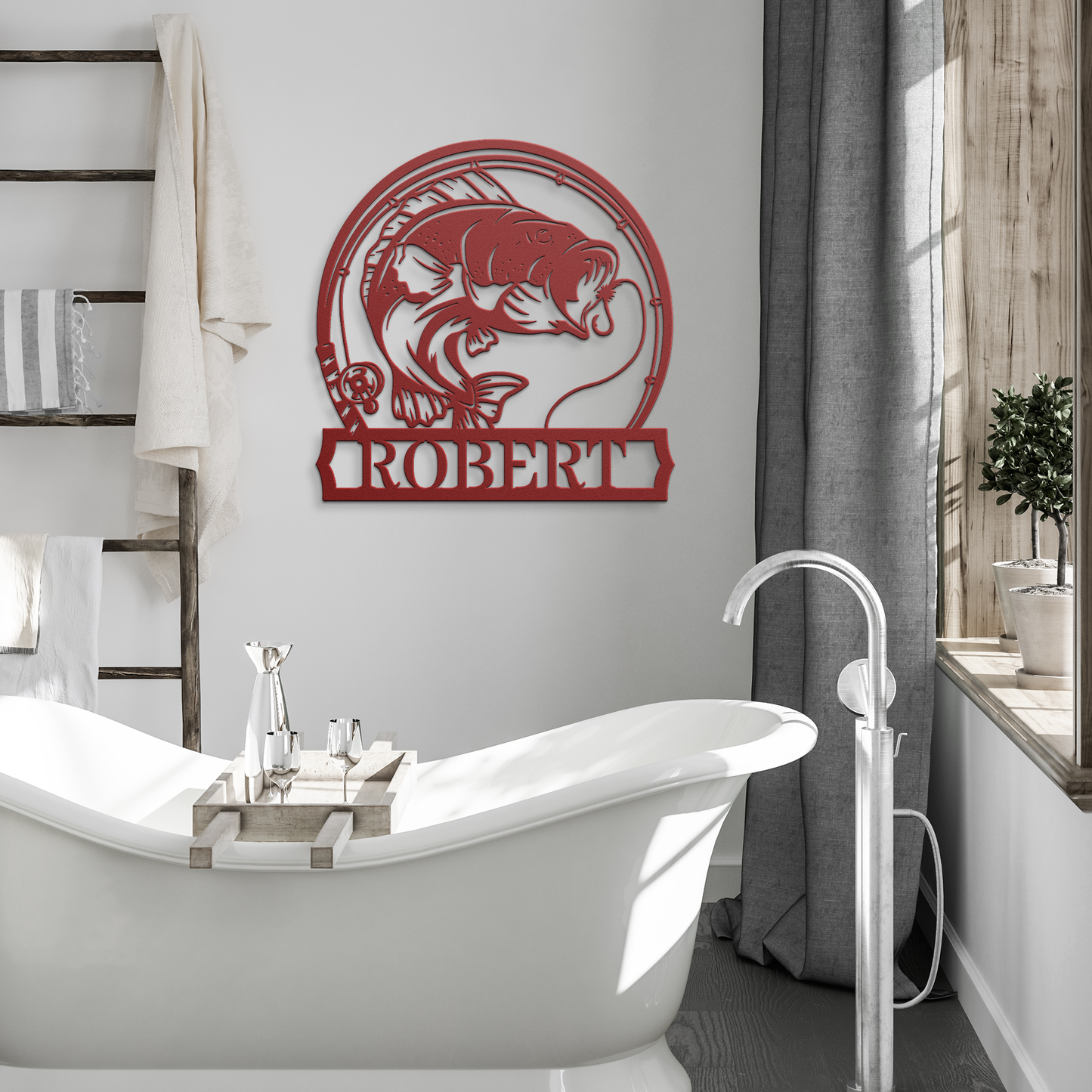 Personalized_Bass_Fish_Metal_Sign__Cu_Red_Modern_Bathroom_Mockup.png