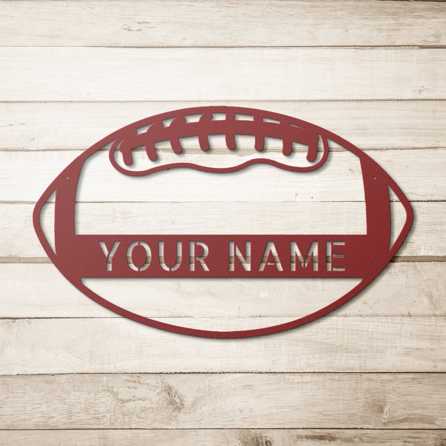 Custom football name sign for players