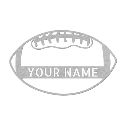 Football team locker room sign