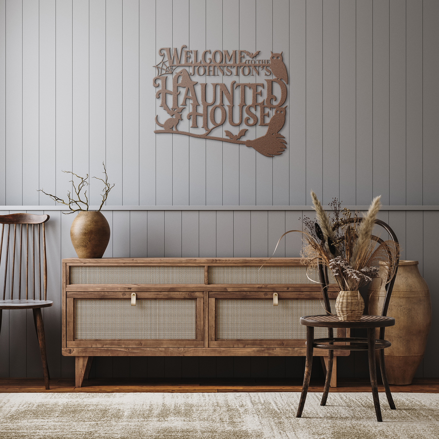 Personalized_Halloween_Metal_Sign__Haun_Copper_Rustic_Hallway_Mockup.png