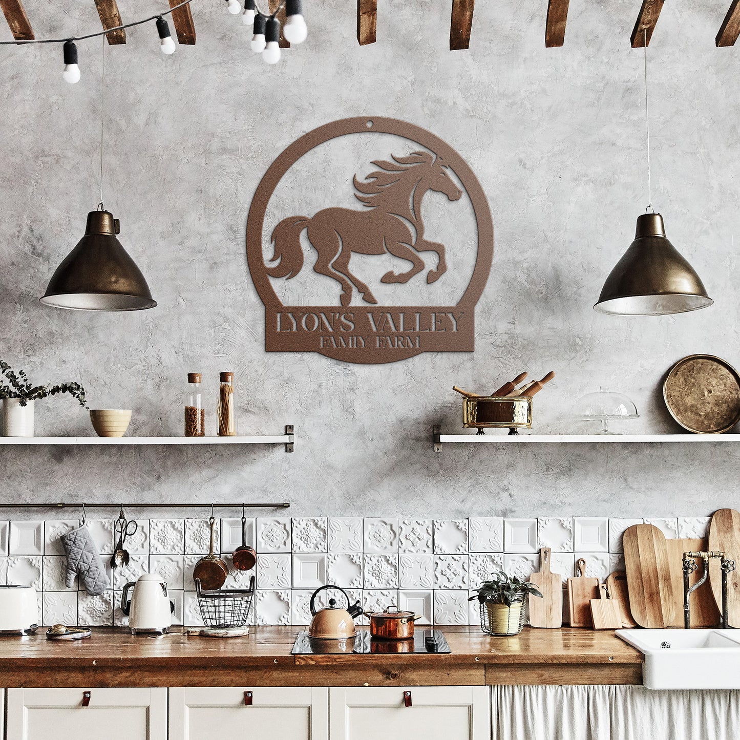 Personalized Horse Metal Sign