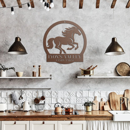 Personalized Horse Metal Sign