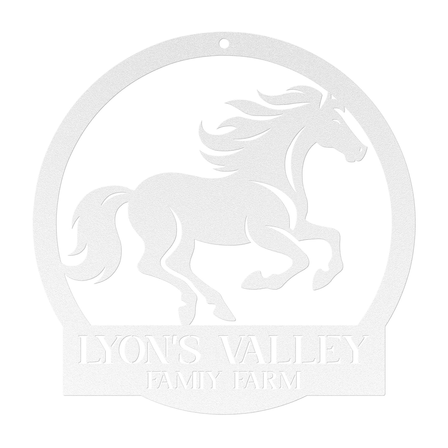 Personalized Horse Metal Sign