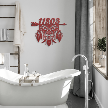 Personalized_House_Number_Dreamcatcher_S_Red_Modern_Bathroom_Mockup.png
