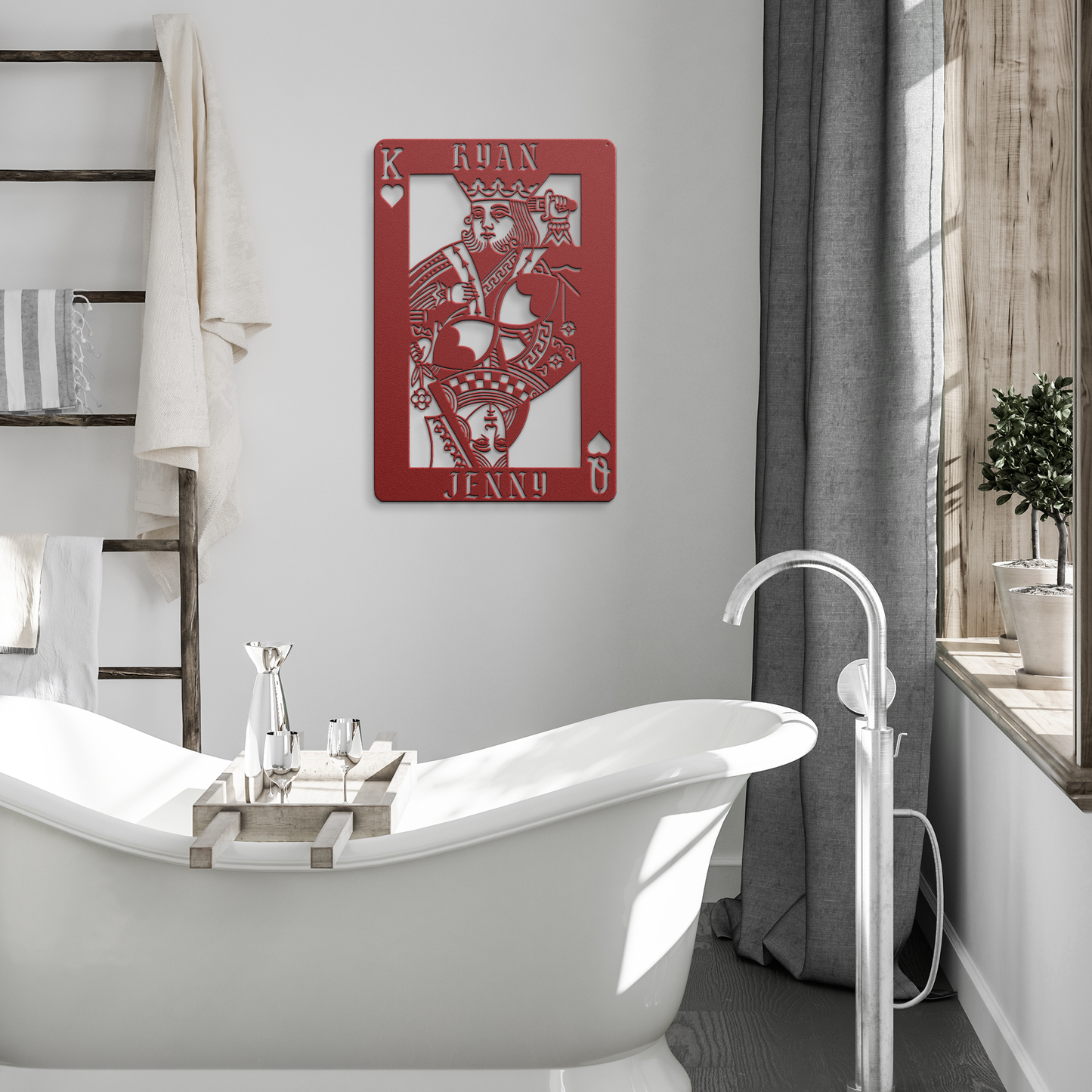 Custom name couples metal sign