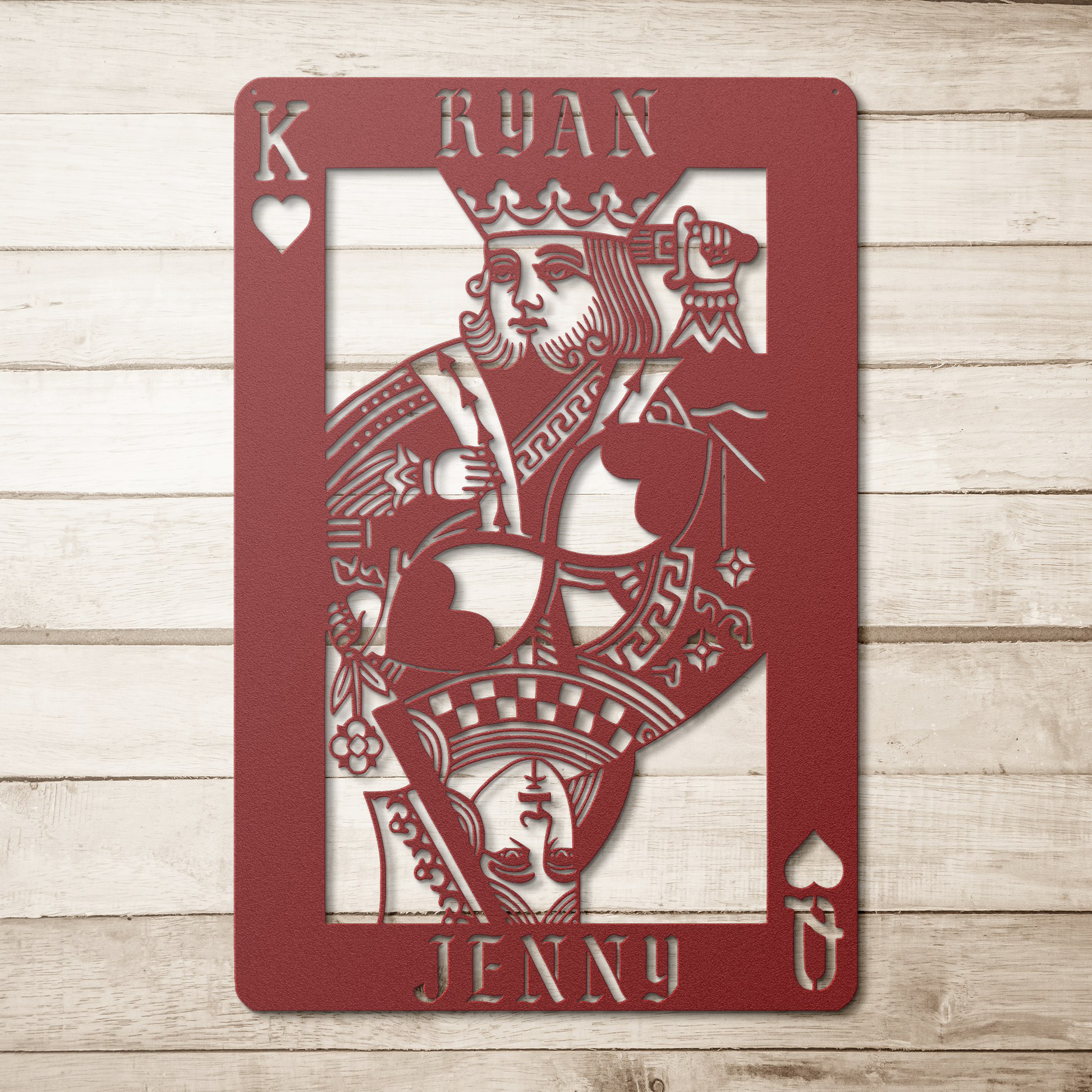 Valentine's metal wall decor USA made