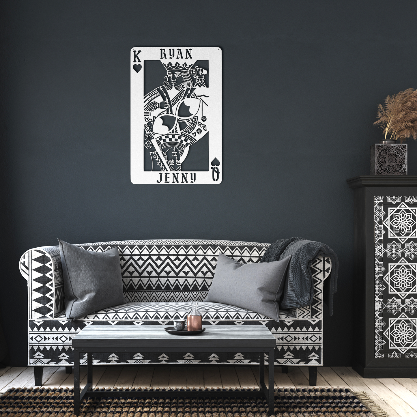 Weatherproof love wall art for home