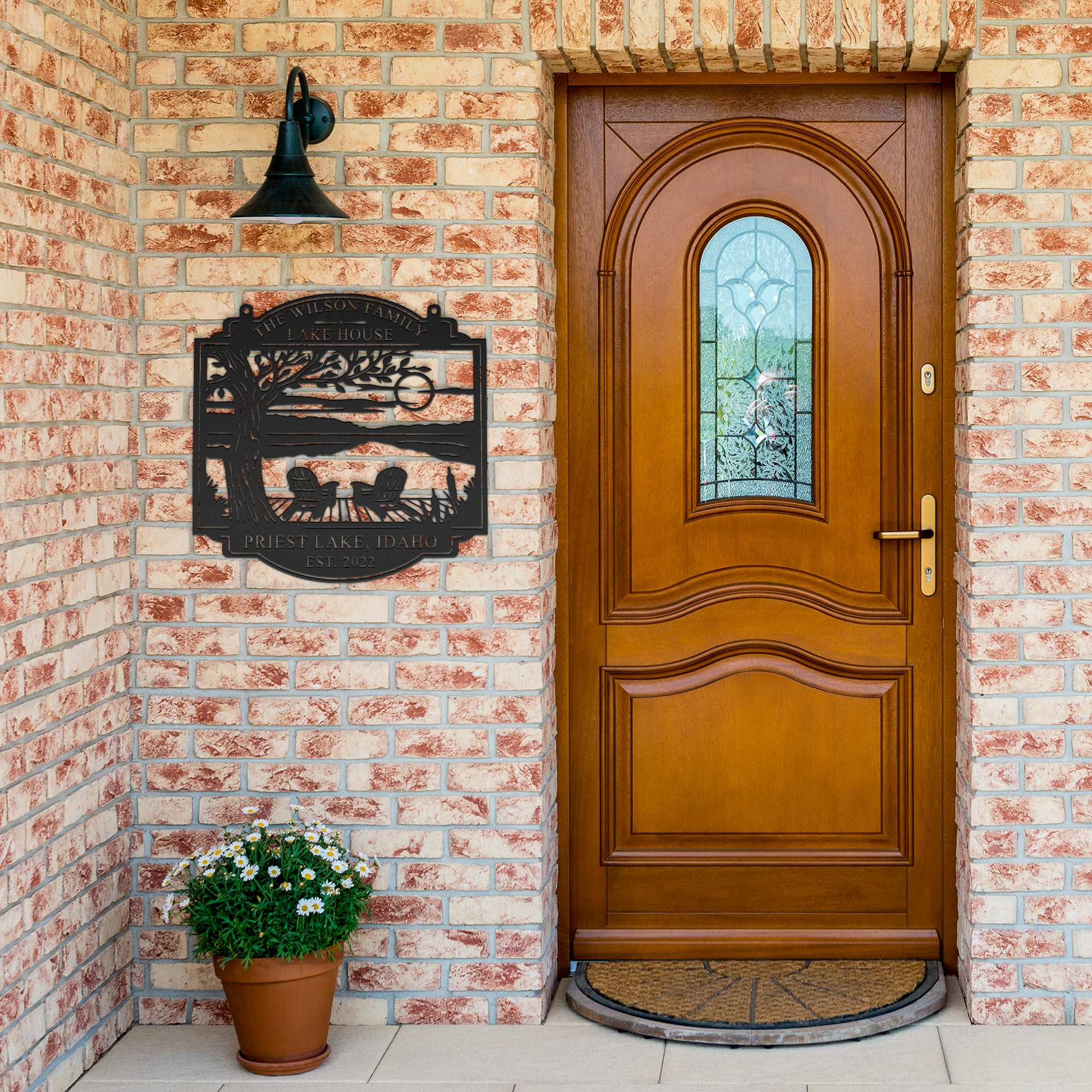 Personalized_Lake_House_Metal_Sign_Custo_Black_Brick_Entrance_Mockup.png