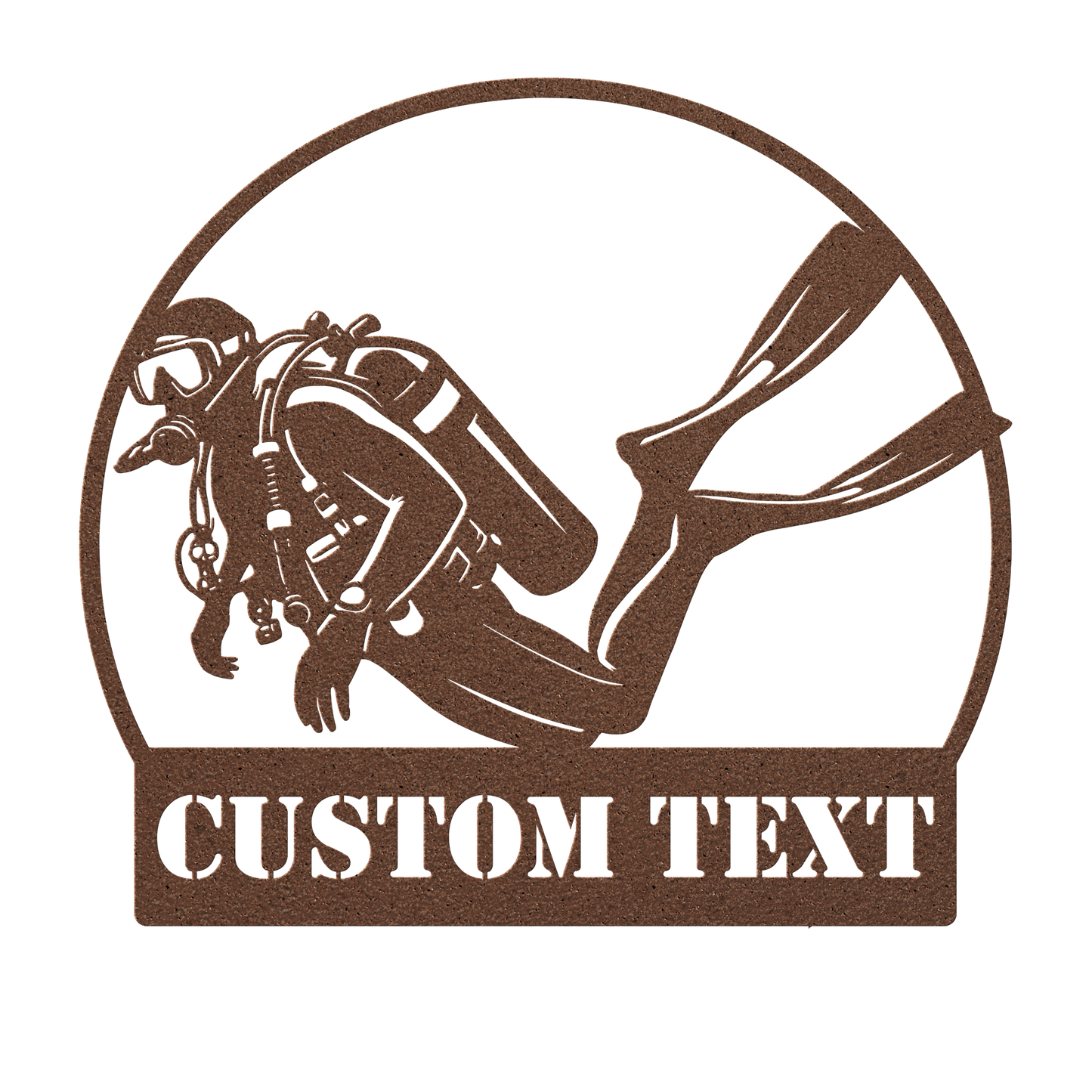 Personalized_Scuba_Diver_Metal_Wall_Art__Copper_Transparent_Mockup.png