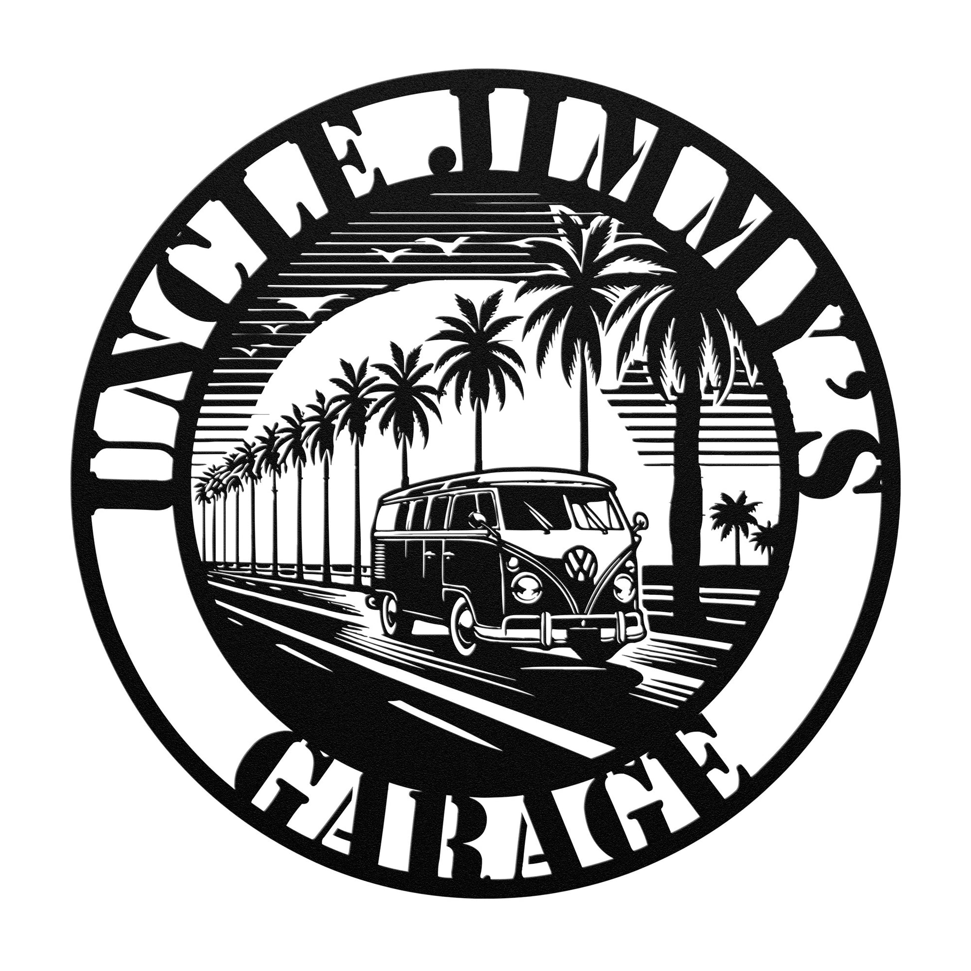 Personalized VW Van Metal Sign