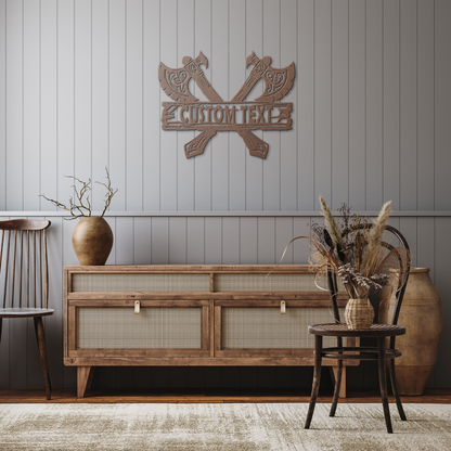 Personalized_Viking_Axe_Metal_Wall_Art__Copper_Rustic_Hallway_Mockup.png