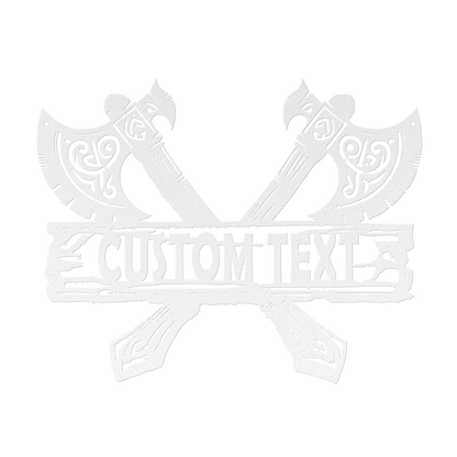 Viking wall decor steel axe