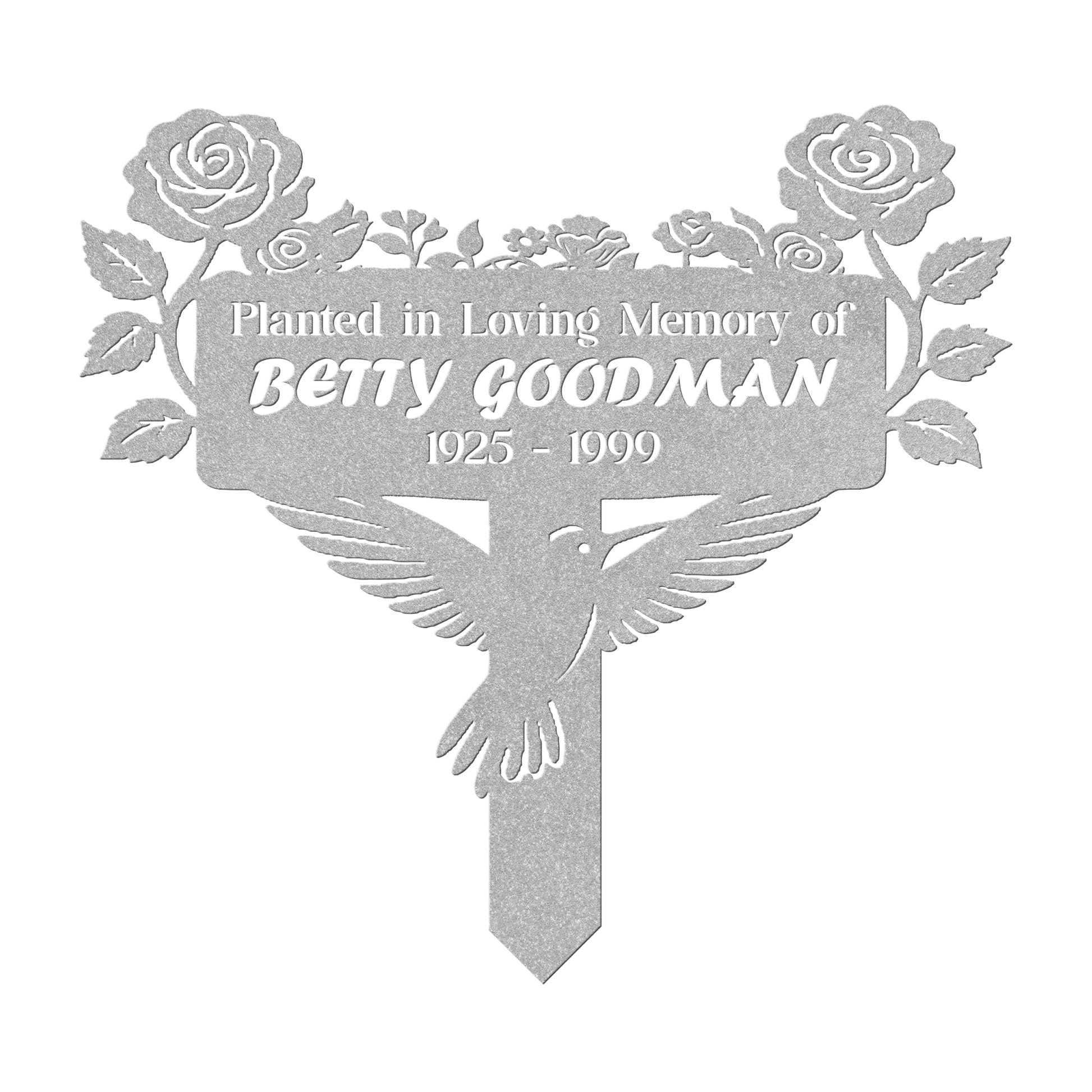 Garden Memorial Metal Stake