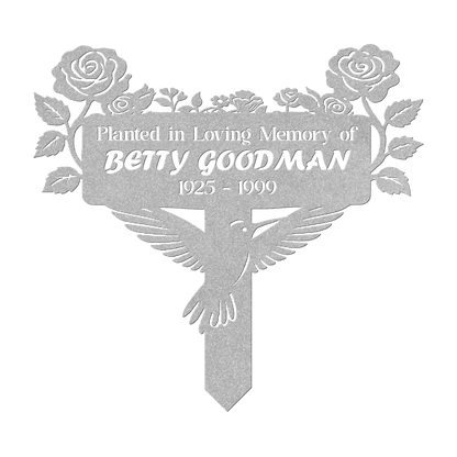 Garden Memorial Metal Stake