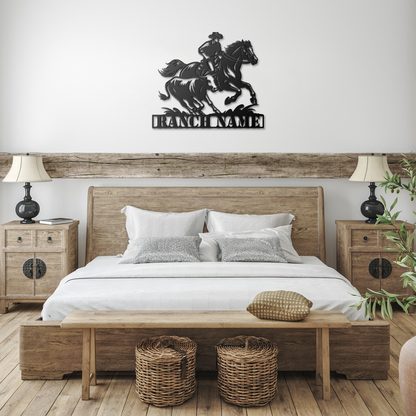 Farmhouse Western Wall Decor – Powder-Coated Steel