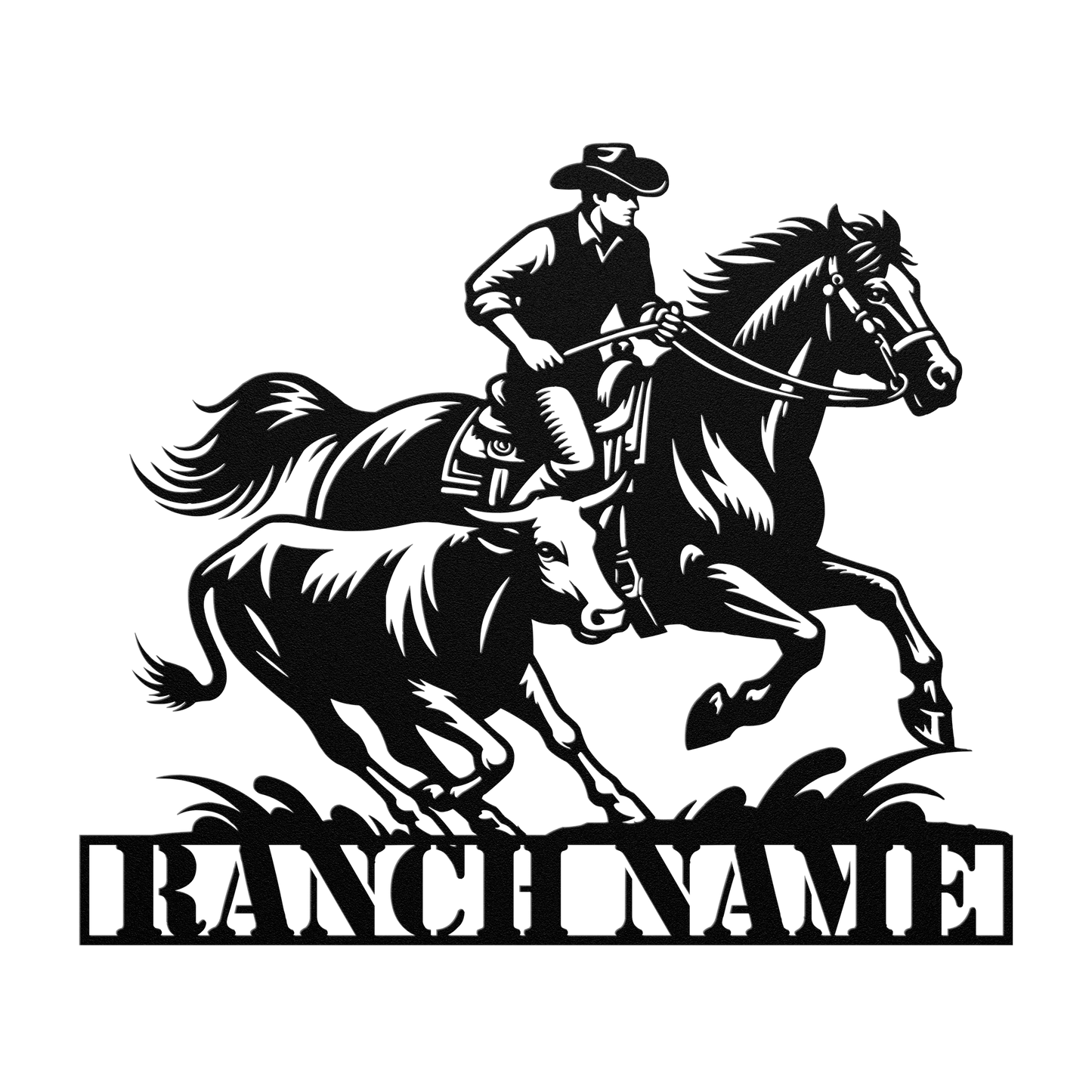 Western Steel Sign for Barn or Gate Decor