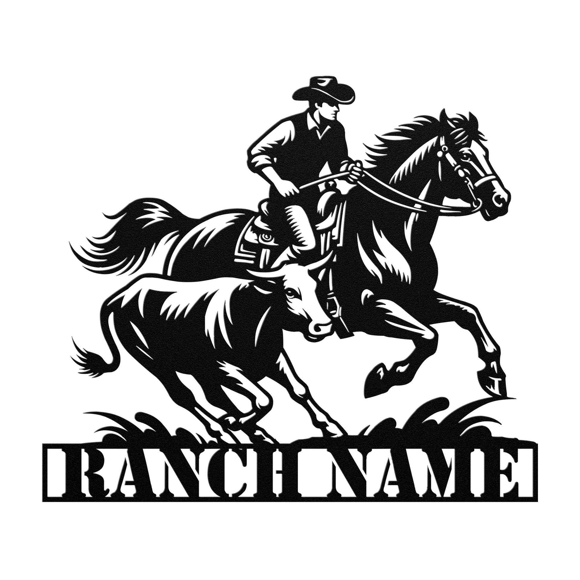 Western Steel Sign for Barn or Gate Decor