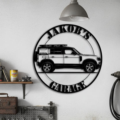 Range Rover Defender Metal Sign