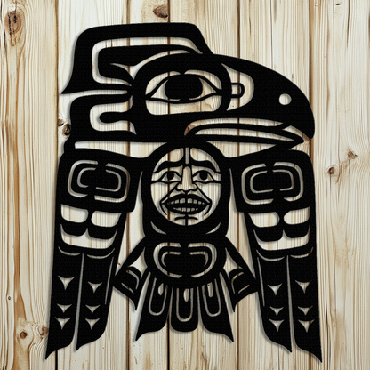 Raven Tlingit Haida Metal Wall Decor