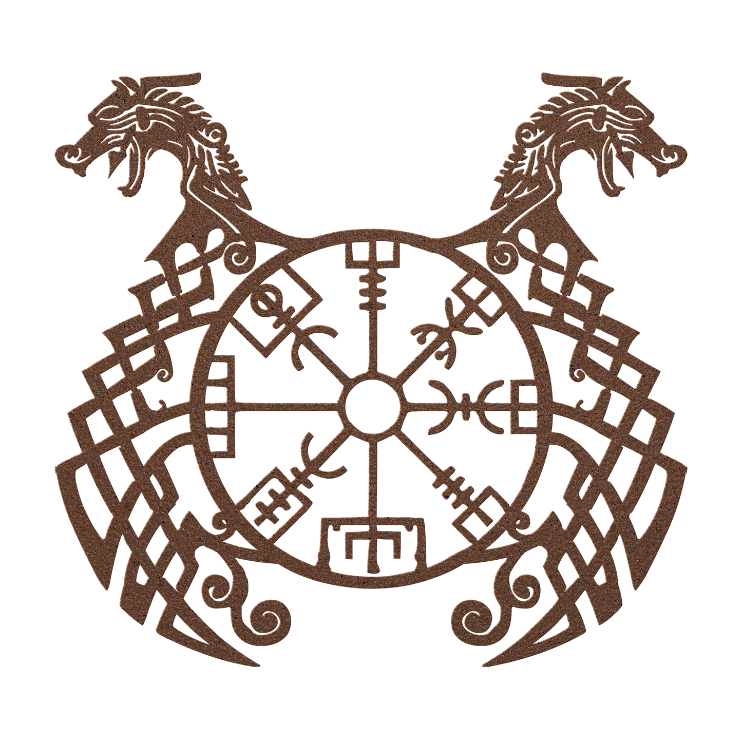 Vegvísir steel wall art