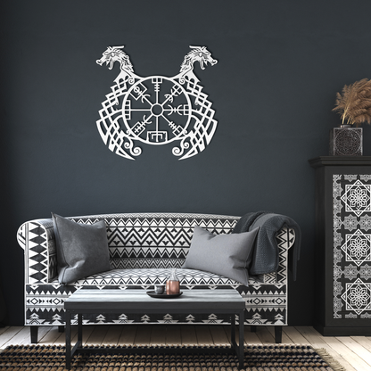 Runic_Compass_Runes_Dragons_Metal_Sign__White_Dark_Living_Room_Mockup.png