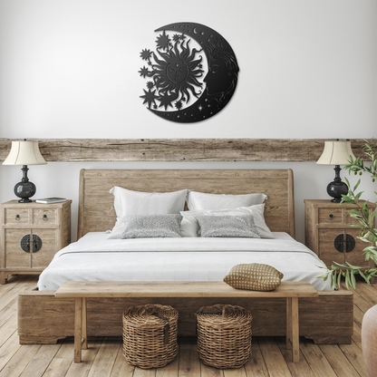 astrology moon metal decor