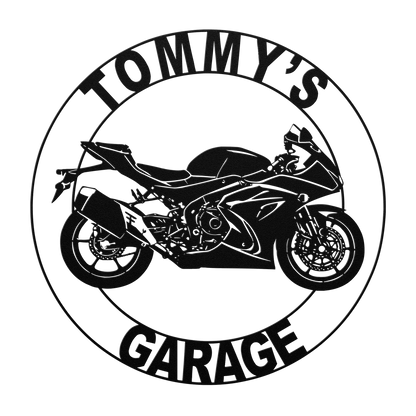 Suzuki GSXR motorcycle metal sign durable garage wall decor