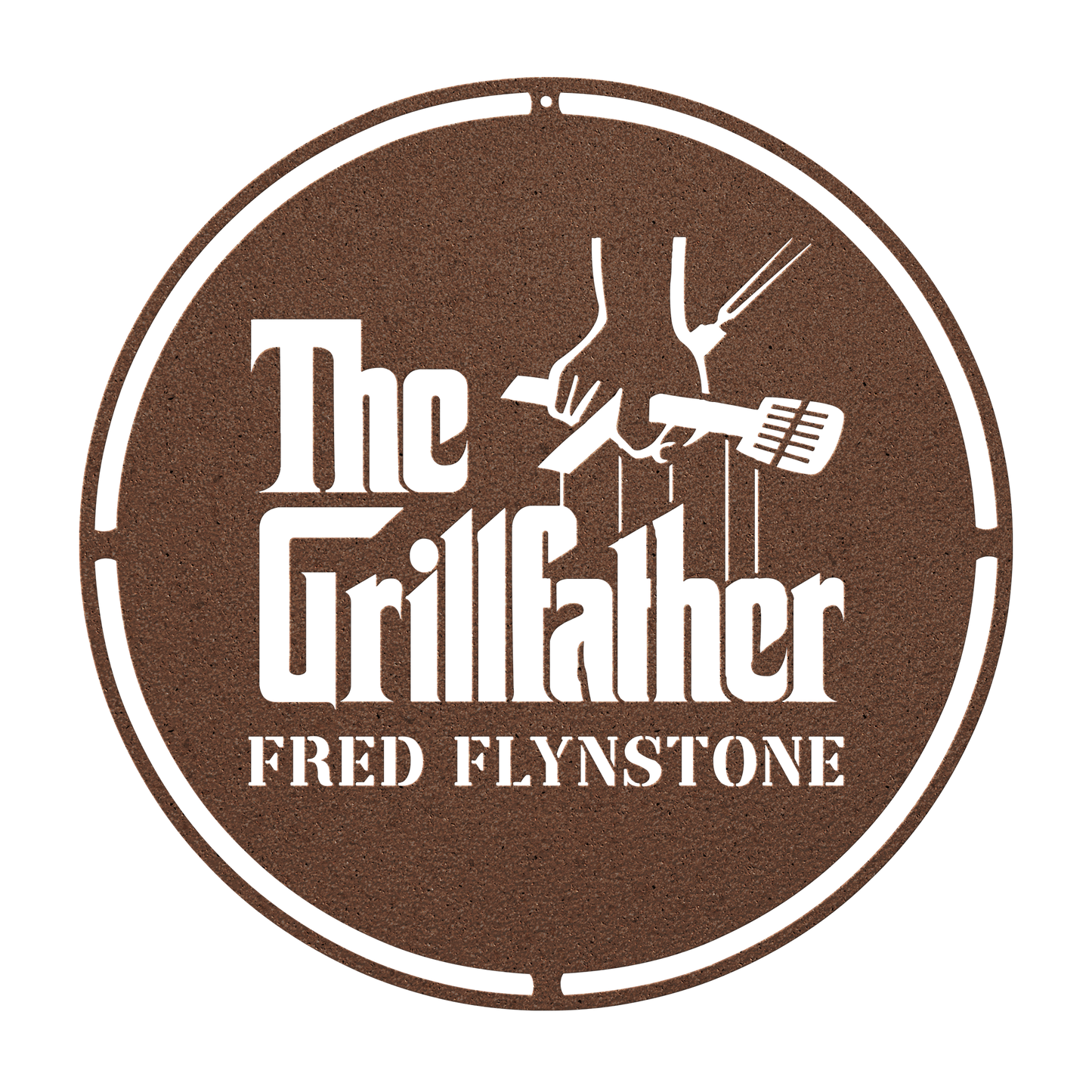 Custom gift for dad bbq grill metal sign