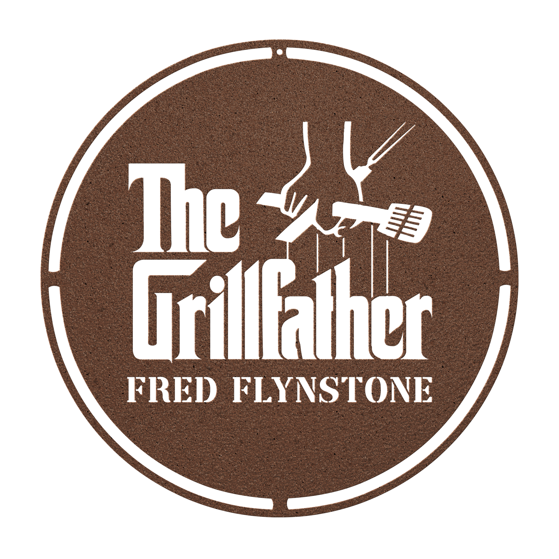 Custom gift for dad bbq grill metal sign