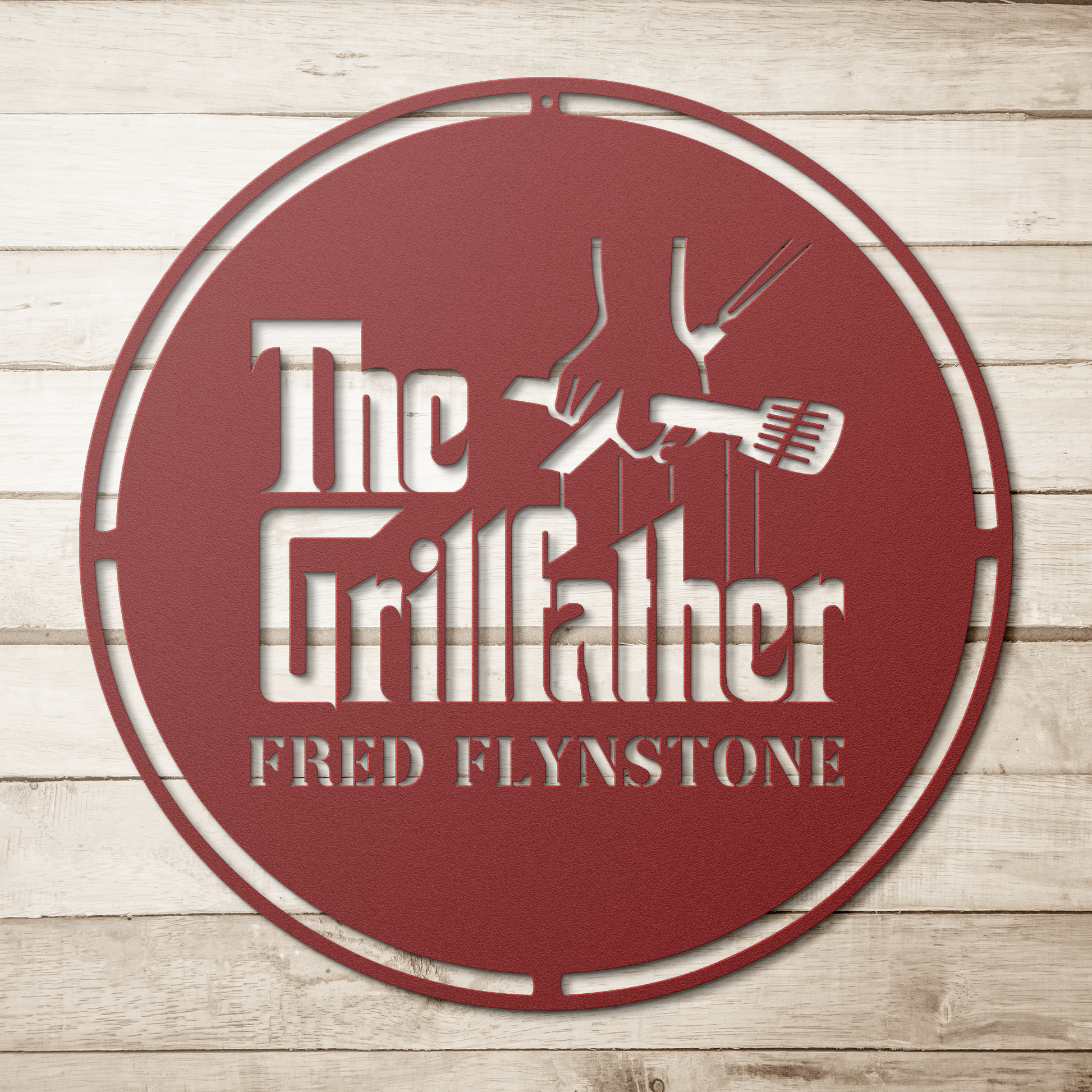 Personalized BBQ sign for dad