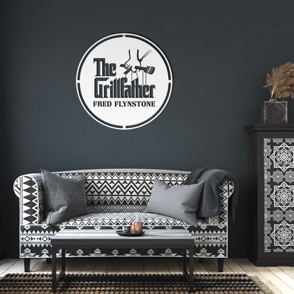 The_Grillfather_Personalized_Metal_Sign__White_Dark_Living_Room_Mockup.png