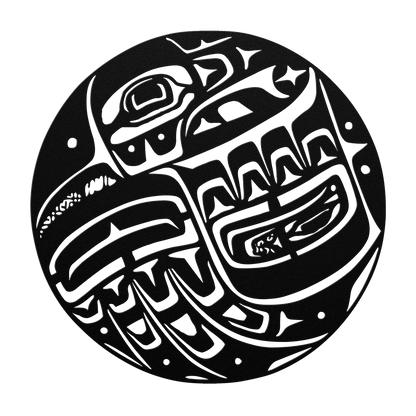 Custom Tribal Steel Sign – Native American Raven Legend