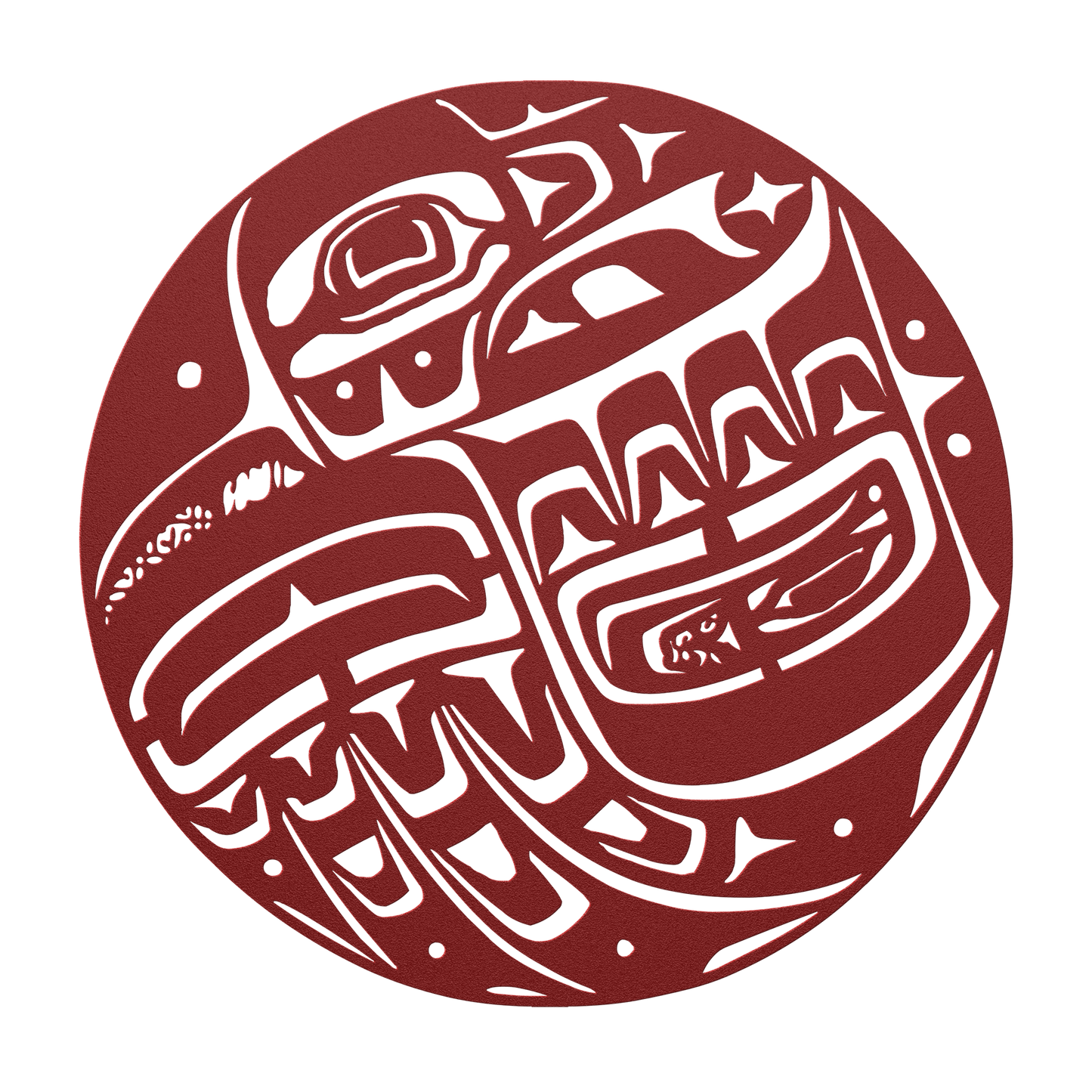 Rustic Native American Raven Steel Artwork for Indoor & Outdoor Use