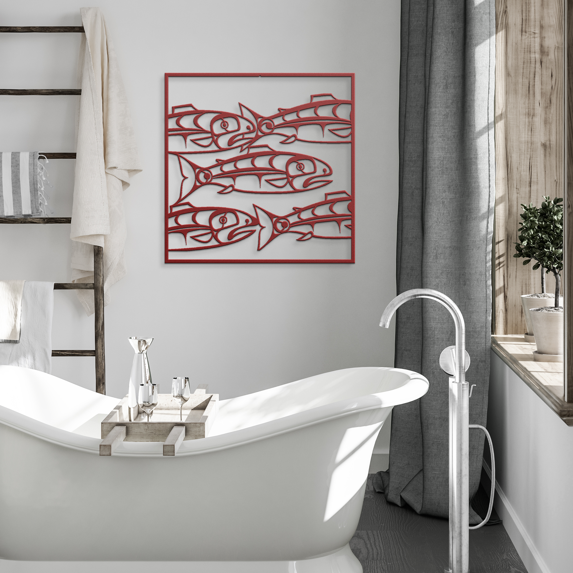 Tlingit_Haida_Salmon_Metal_Sign__Nati_Red_Modern_Bathroom_Mockup.png