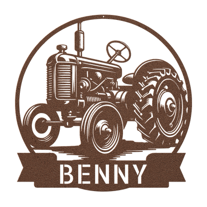 Tractor porch or barn name sign