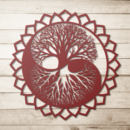 Zen balance steel wall sign