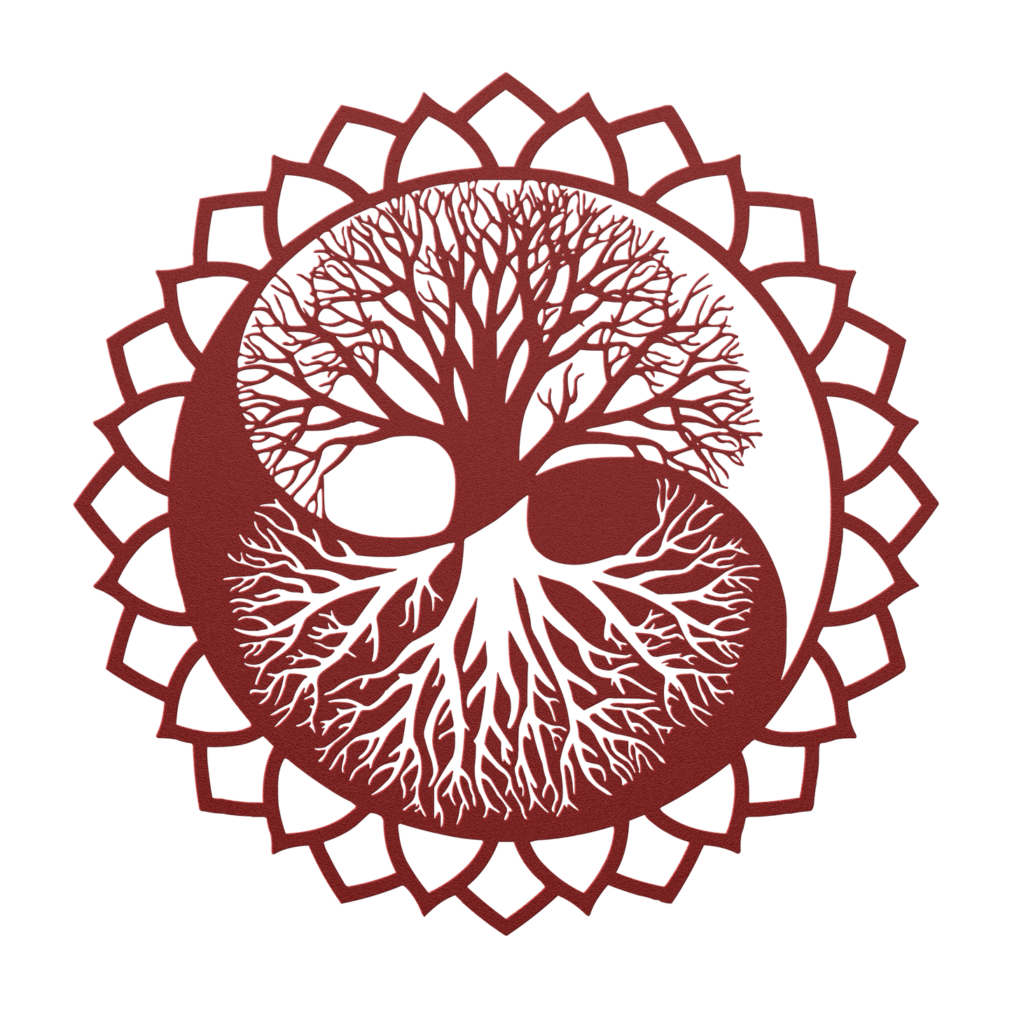 Yoga meditation metal art