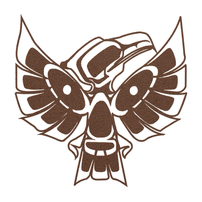 Outdoor tribal bird metal decor